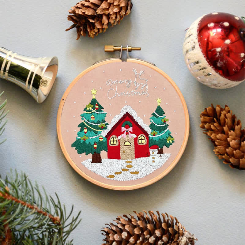 Rubbyoo Embroidery Kit - Christmas House - image 2