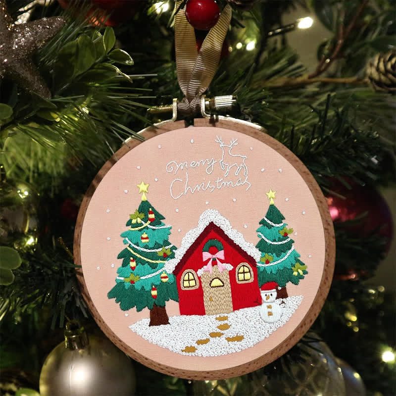 Rubbyoo Embroidery Kit - Christmas House - image 4
