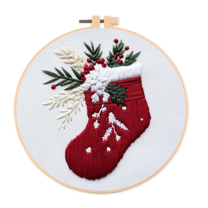 Rubbyoo Embroidery Kit - Christmas Stocking Pattern   - image 0