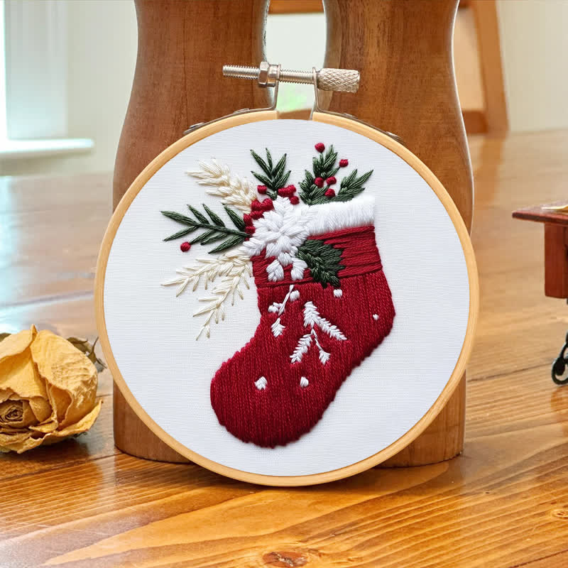 Rubbyoo Embroidery Kit - Christmas Stocking Pattern   - image 7
