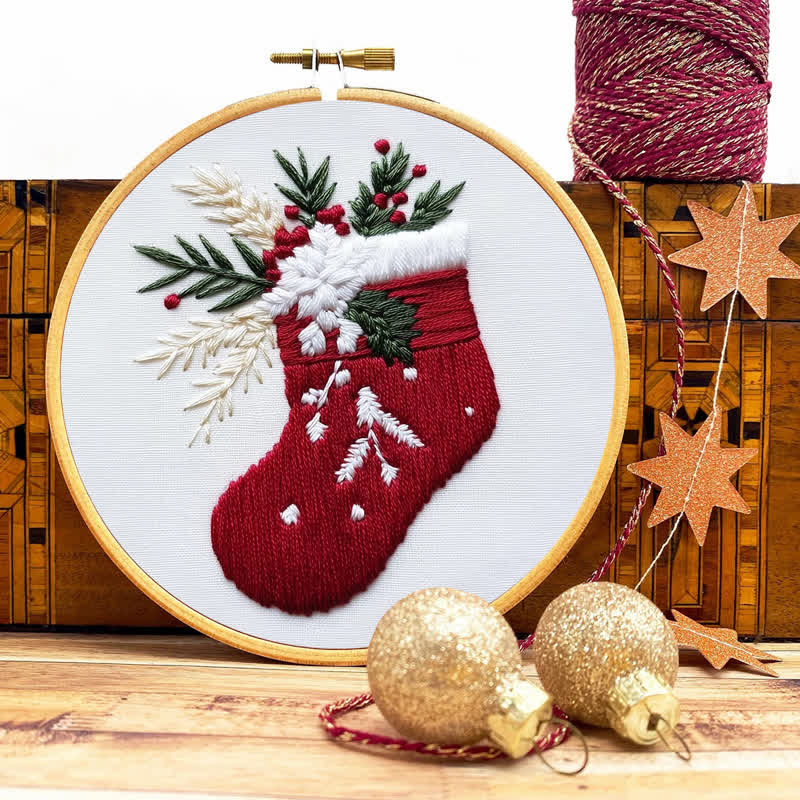 Rubbyoo Embroidery Kit - Christmas Stocking Pattern   - image 8