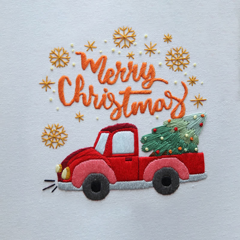 Rubbyoo Embroidery Kit - Christmas Truck  - image 3