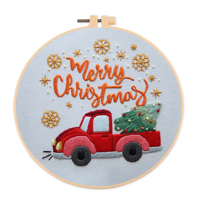 Rubbyoo Embroidery Kit - Christmas Truck  - image 0