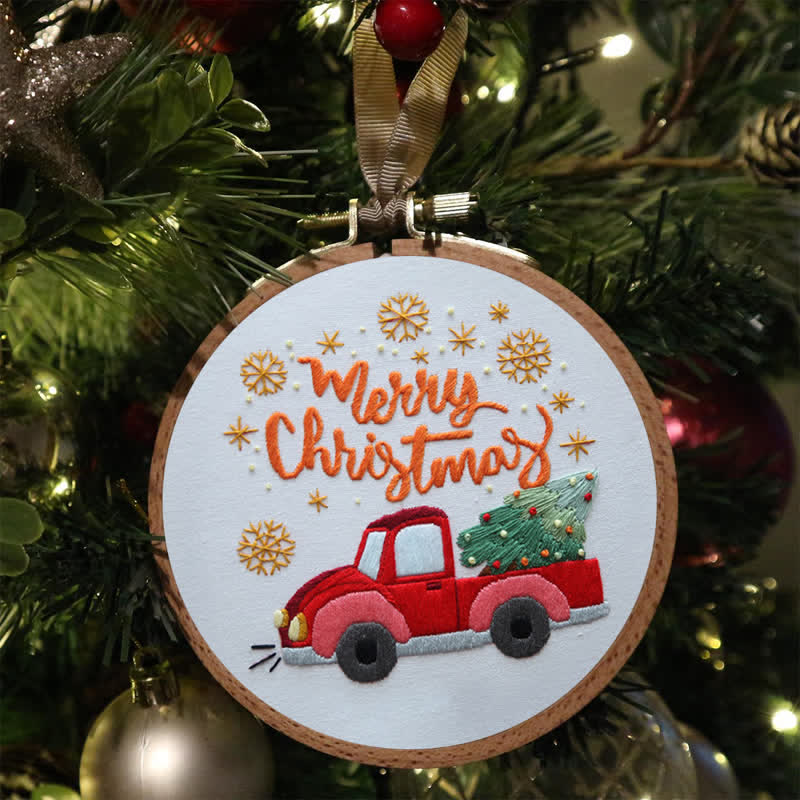 Rubbyoo Embroidery Kit - Christmas Truck  - image 4