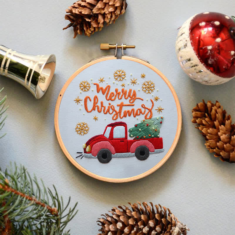 Rubbyoo Embroidery Kit - Christmas Truck  - image 5