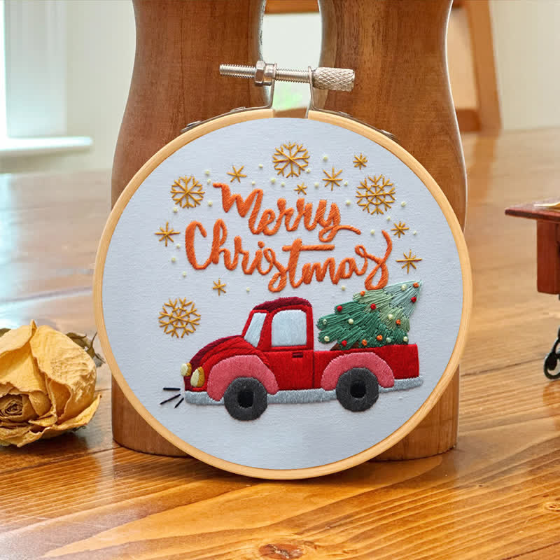 Rubbyoo Embroidery Kit - Christmas Truck  - image 6