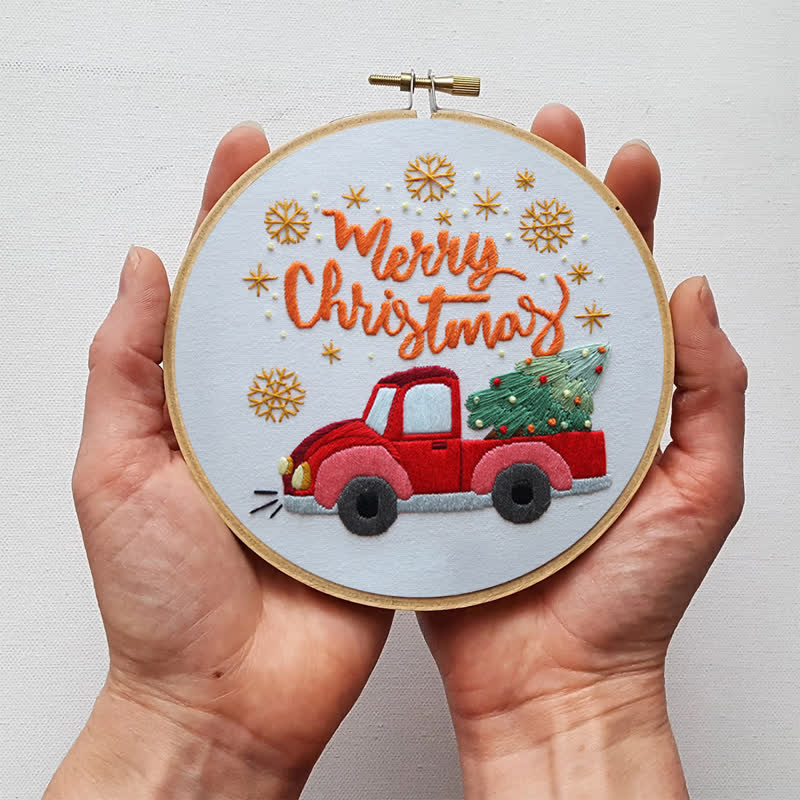 Rubbyoo Embroidery Kit - Christmas Truck  - image 7