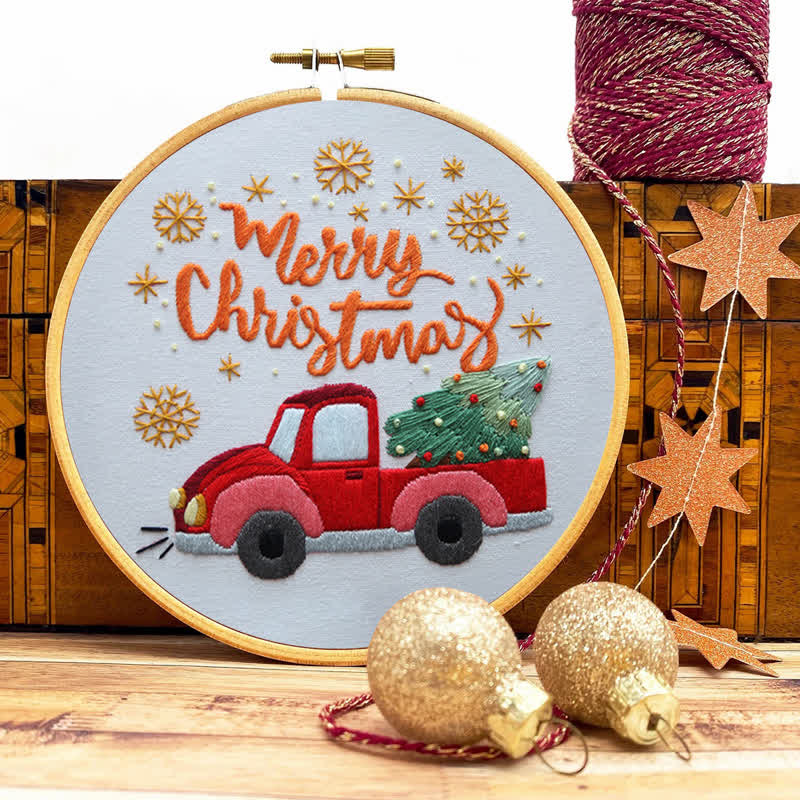 Rubbyoo Embroidery Kit - Christmas Truck  - image 9