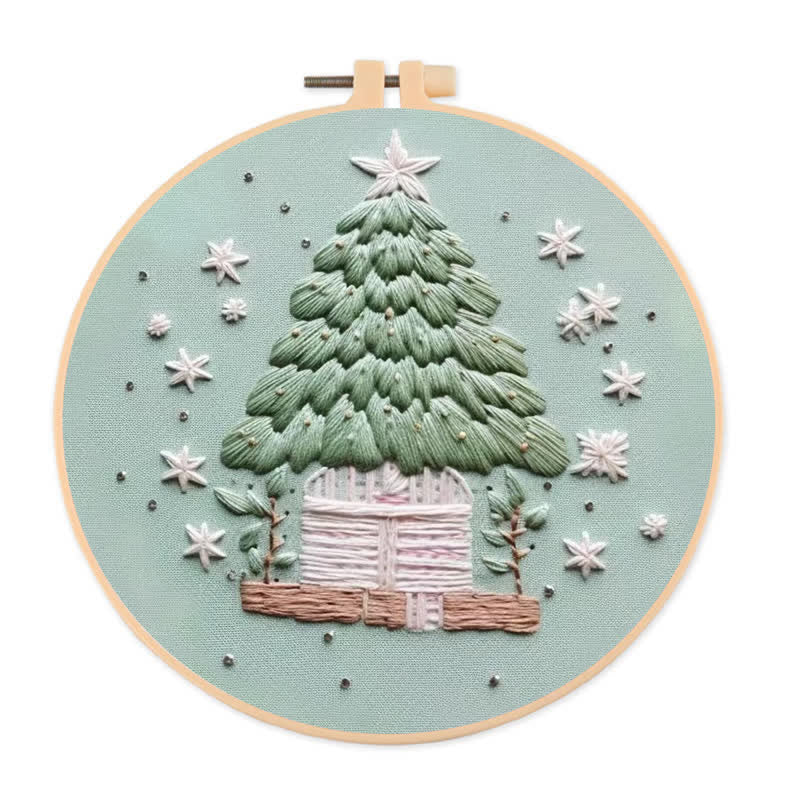 Rubbyoo Embroidery Kit - White Christmas - 20*20cm - image 0