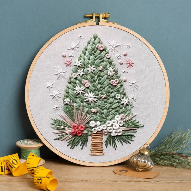 Rubbyoo Embroidery Kit - Floral Tree Advent Calendar 2024 - image 2