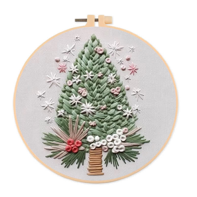 Rubbyoo Embroidery Kit - Floral Tree Advent Calendar 2024 - 20*20cm - image 0