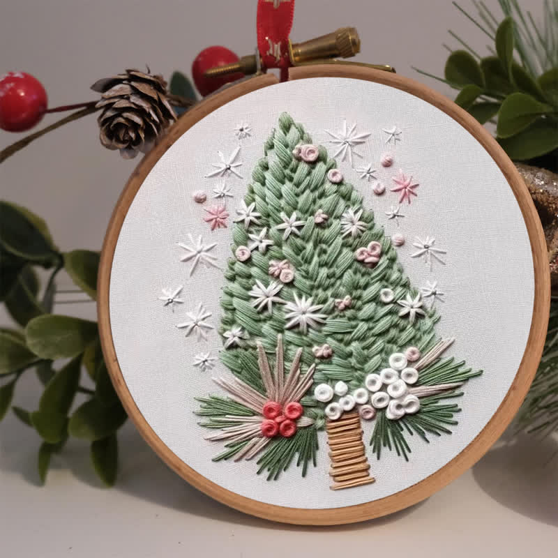 Rubbyoo Embroidery Kit - Floral Tree Advent Calendar 2024 - image 1