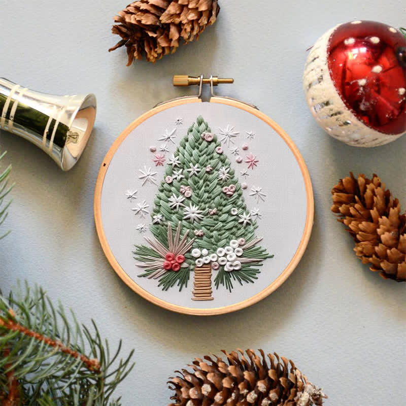 Rubbyoo Embroidery Kit - Floral Tree Advent Calendar 2024 - image 3