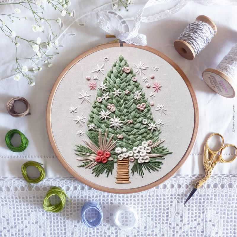 Rubbyoo Embroidery Kit - Floral Tree Advent Calendar 2024 - image 7