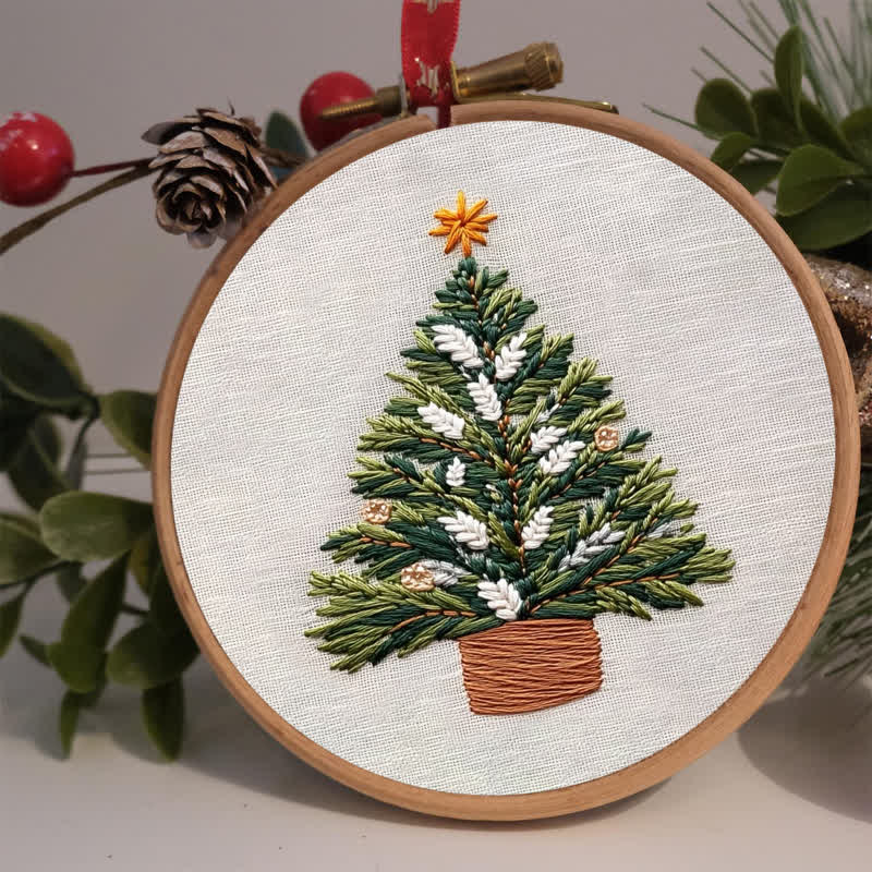 Rubbyoo Embroidery Kit - Christmas Tree Ornament - image 1