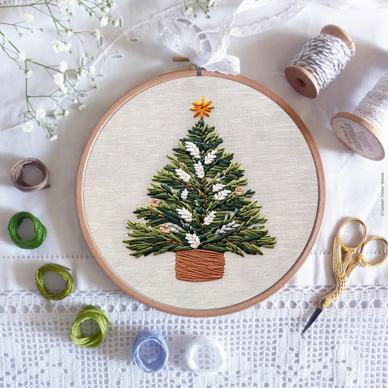 Rubbyoo Embroidery Kit - Christmas Tree Ornament - image 6