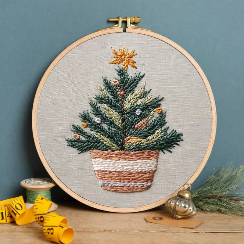 Rubbyoo Embroidery Kit - Handmade Christmas Tree - image 3