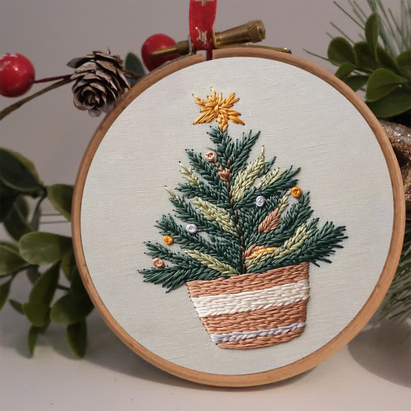 Rubbyoo Embroidery Kit - Handmade Christmas Tree - image 1