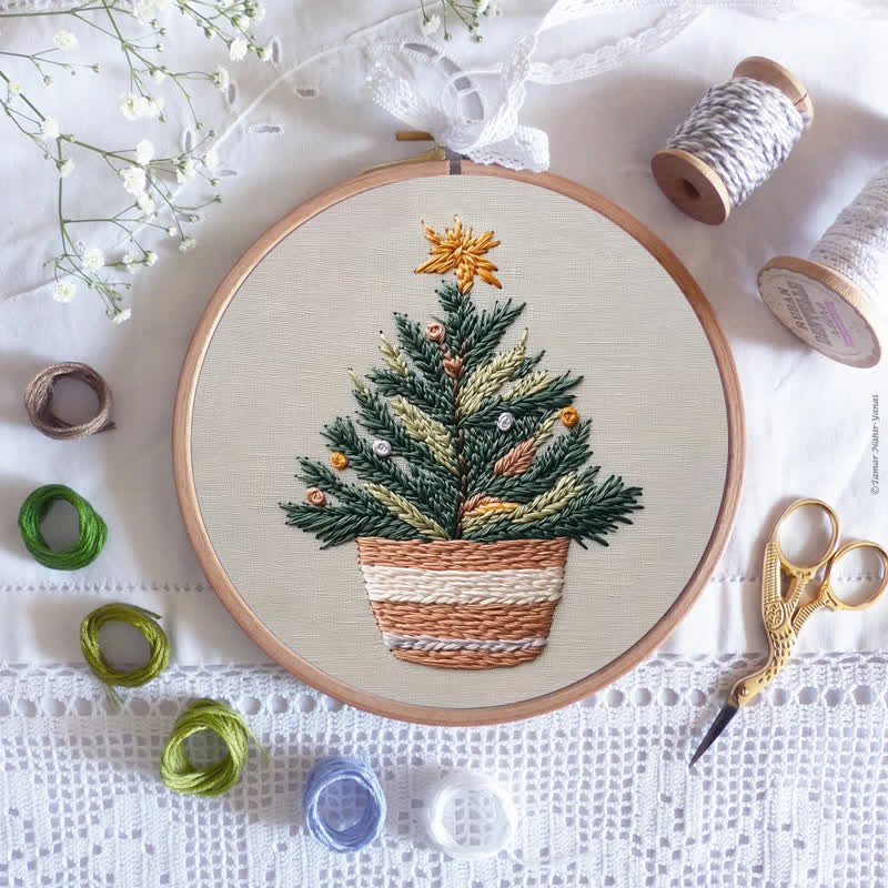 Rubbyoo Embroidery Kit - Handmade Christmas Tree - image 7