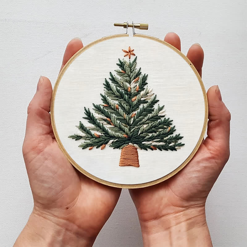 Rubbyoo Embroidery Kit - Christmas Potted Plant - image 5