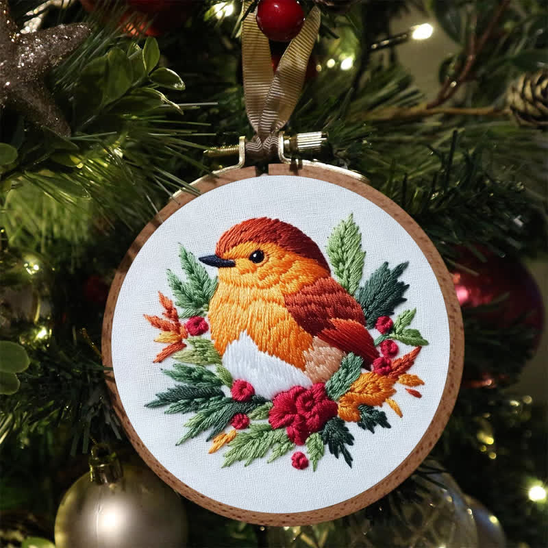 Rubbyoo Embroidery Kit - Baby Robin Bird - image 3