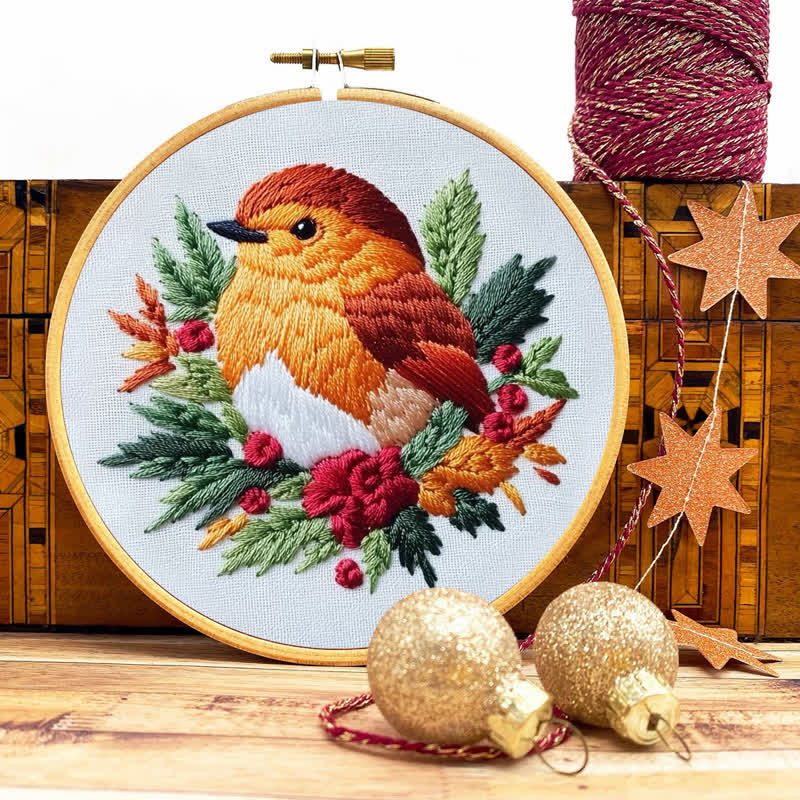 Rubbyoo Embroidery Kit - Baby Robin Bird - image 8