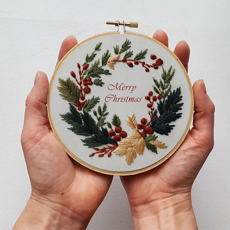 Rubbyoo Embroidery Kit -Christmas Wreath - image 5