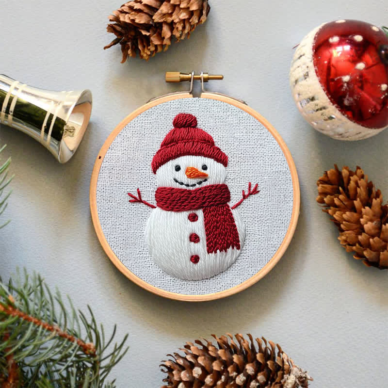 Rubbyoo Embroidery Kit -Snowman - image 4