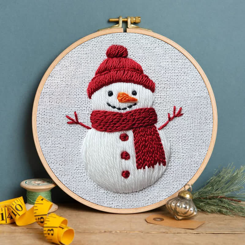 Rubbyoo Embroidery Kit -Snowman - image 1