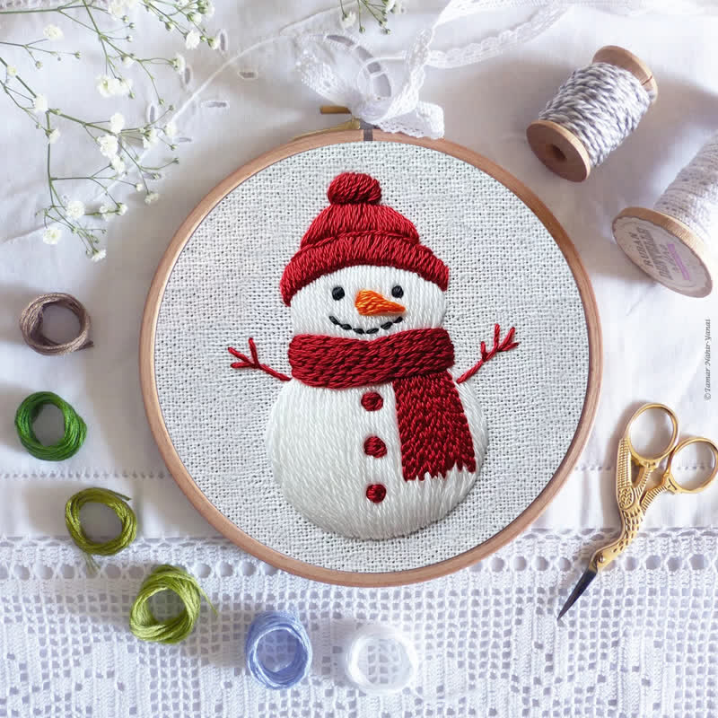 Rubbyoo Embroidery Kit -Snowman - image 7