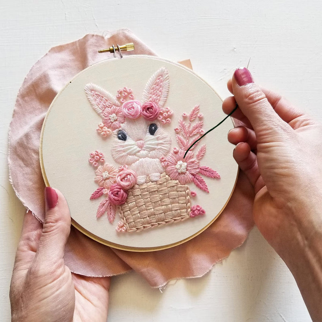 Rubbyoo Embroidery Kit -  Pink Rabbit - image 8