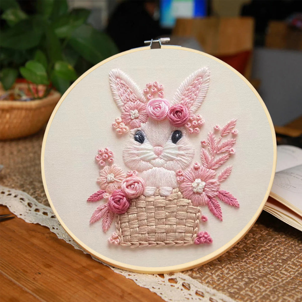 Rubbyoo Embroidery Kit -  Pink Rabbit - image 6