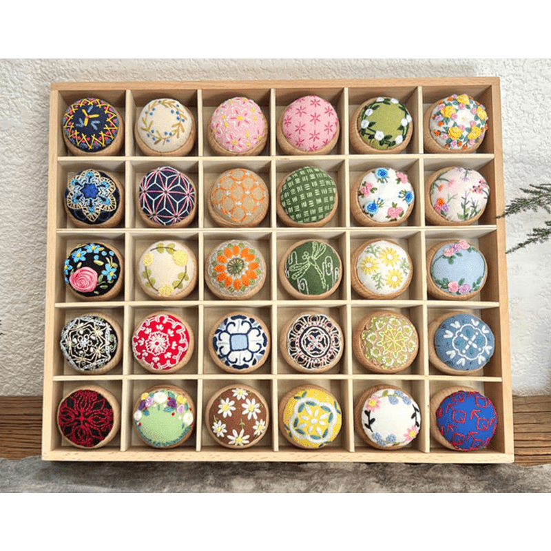 Wooden Embroidery Pin Cushion Pin Keeper - image 10