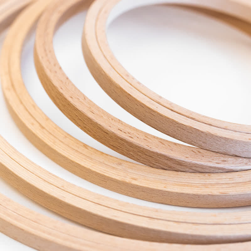 Wooden Hoop Packs  For Art Craft Sewing And Wall Ornaments - image 1