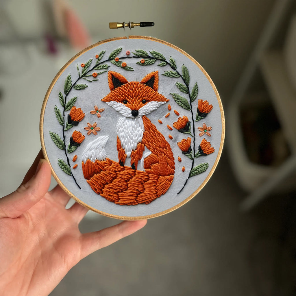 Rubbyoo Embroidery Kit - Big Tail Fox - image 1