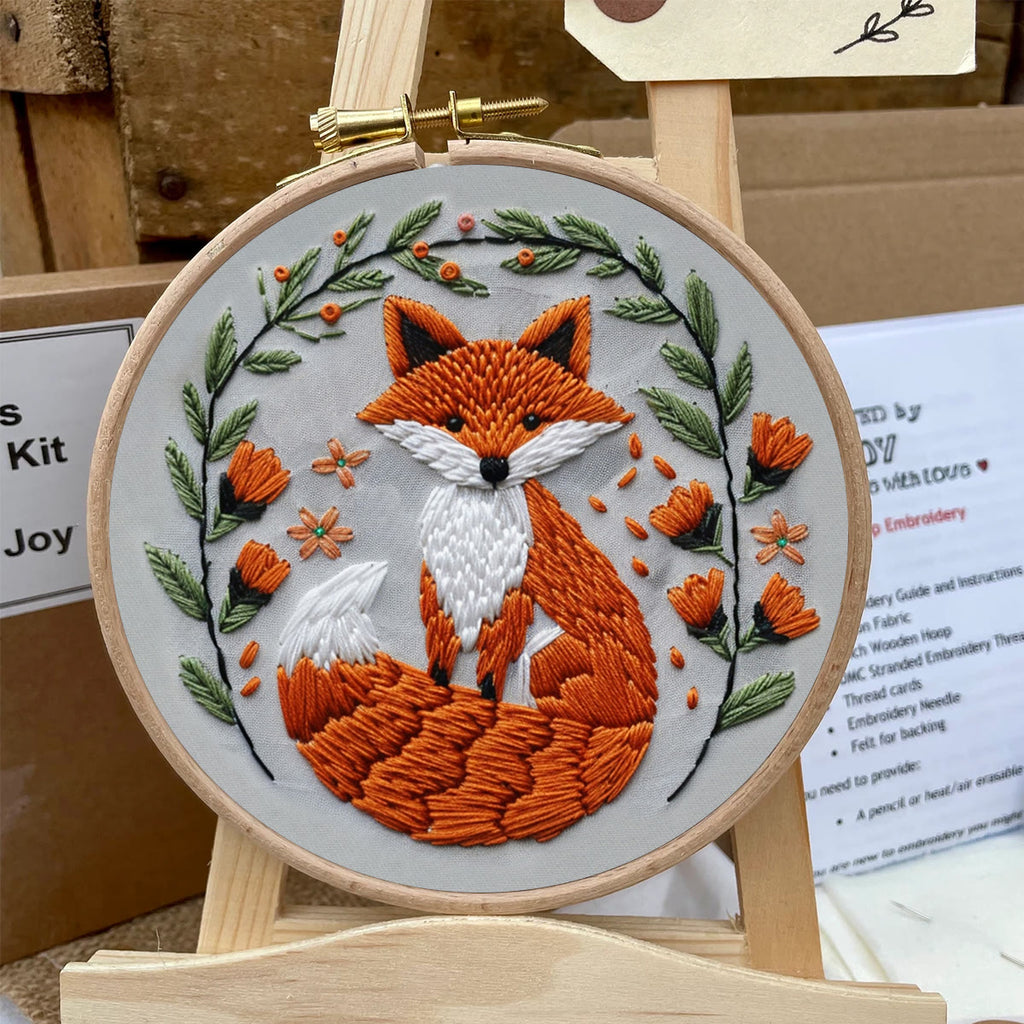 Rubbyoo Embroidery Kit - Big Tail Fox - image 6