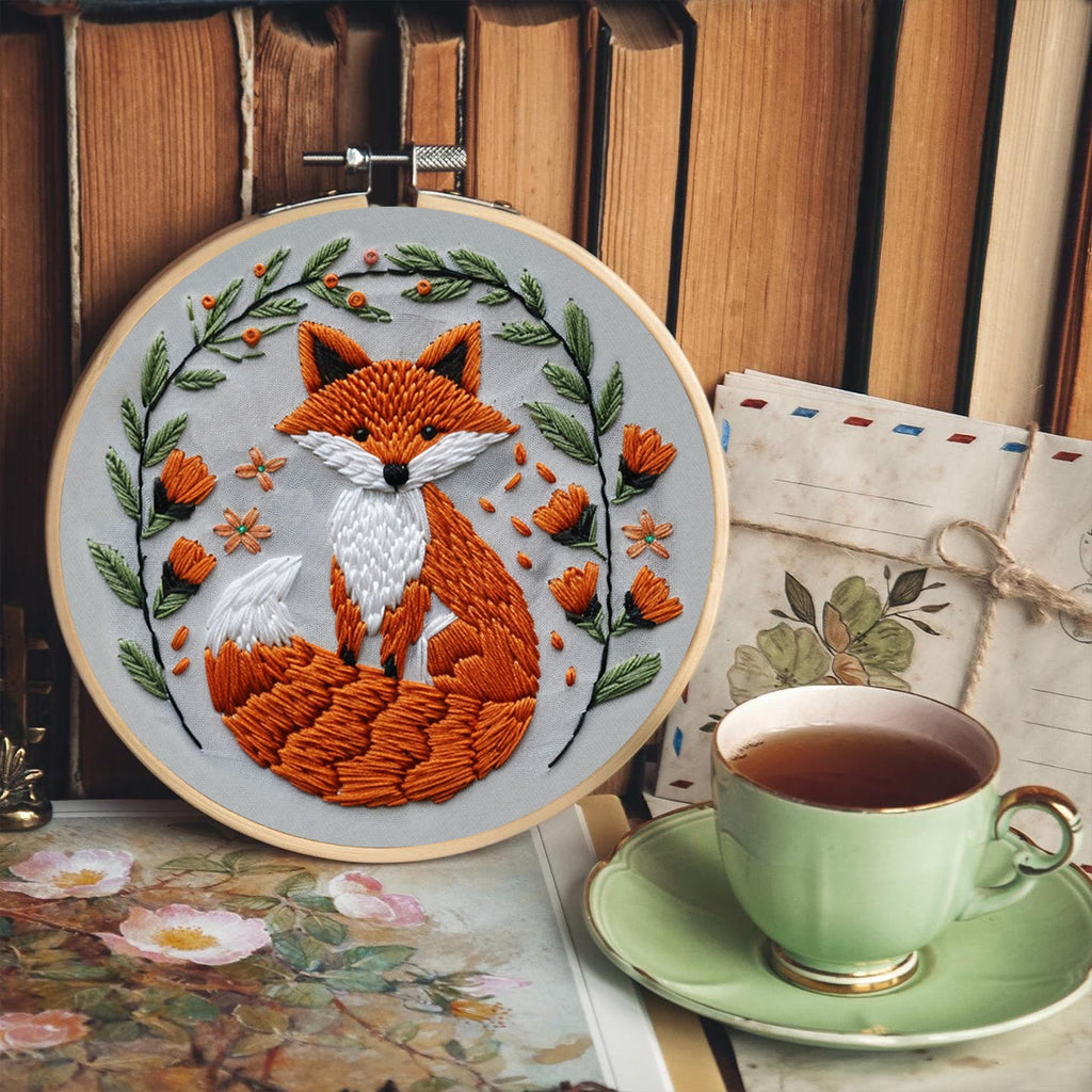 Rubbyoo Embroidery Kit - Big Tail Fox - image 5