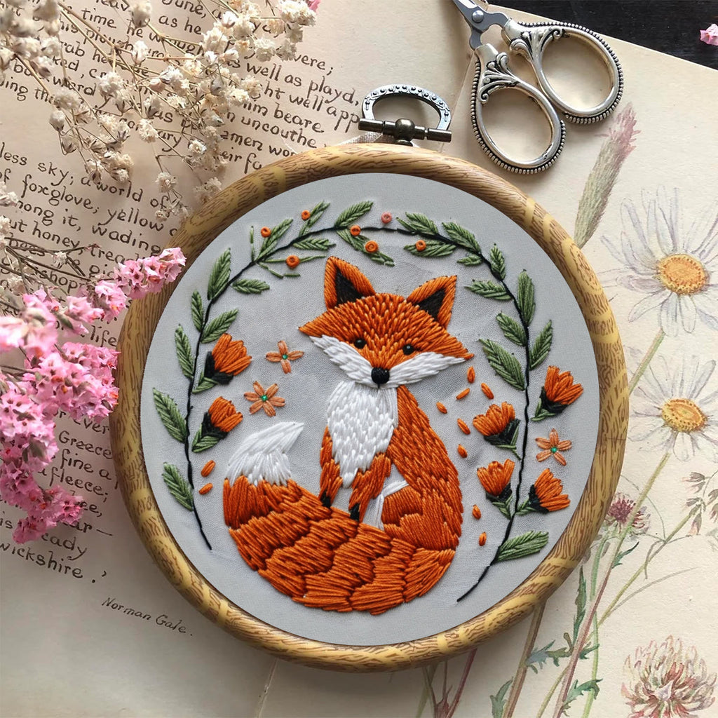 Rubbyoo Embroidery Kit - Big Tail Fox - image 7