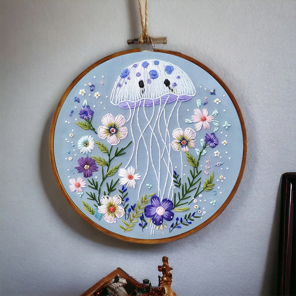 Rubbyoo Embroidery Kit -Blue Jellyfish - image 3