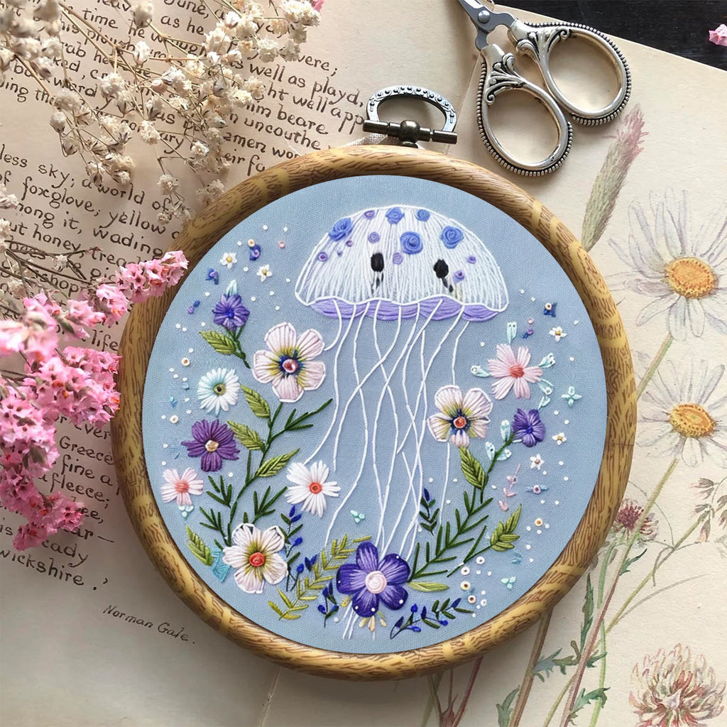 Rubbyoo Embroidery Kit -Blue Jellyfish - image 7