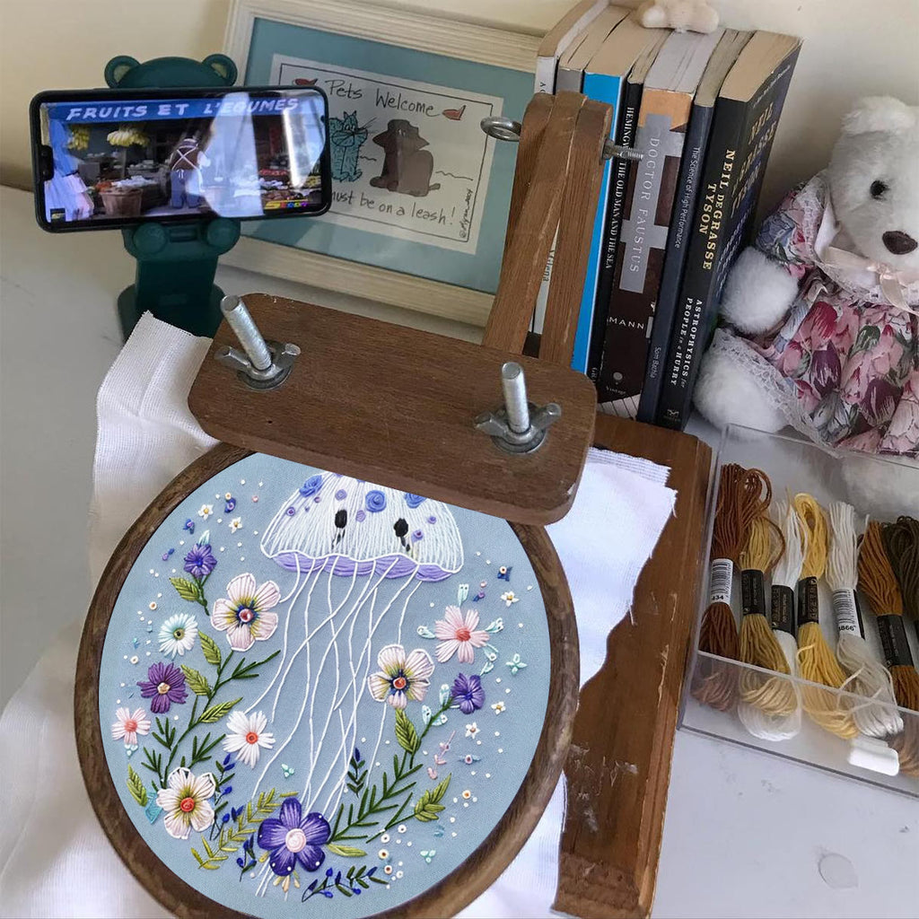 Rubbyoo Embroidery Kit -Blue Jellyfish - image 4