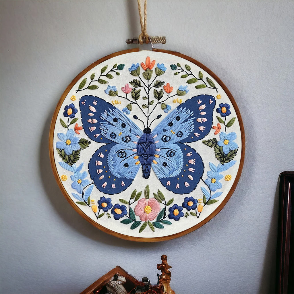 Rubbyoo Embroidery Kit - Blue Butterfly - image 4