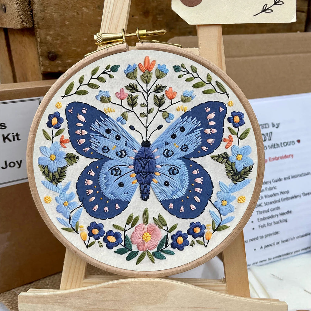 Rubbyoo Embroidery Kit - Blue Butterfly - image 5