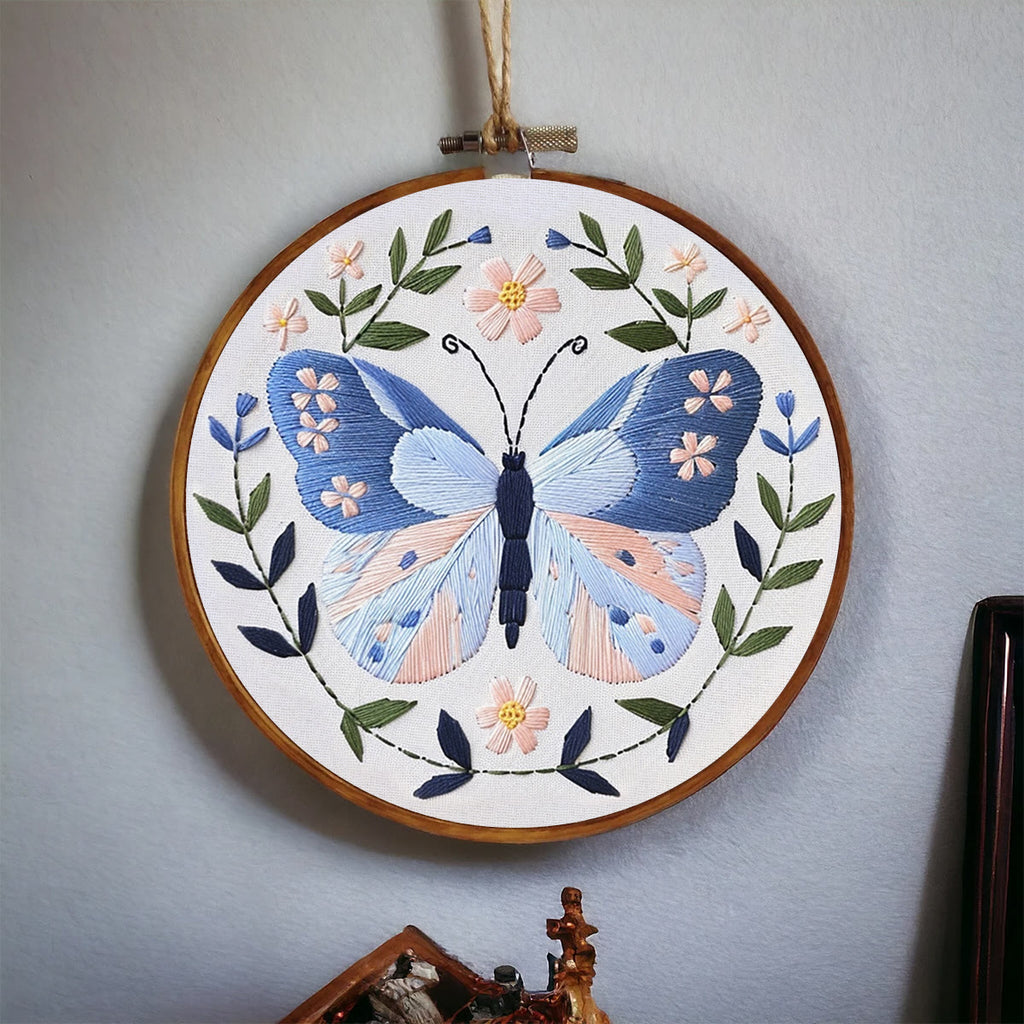Rubbyoo Embroidery Kit -Light Blue Butterfly - image 3