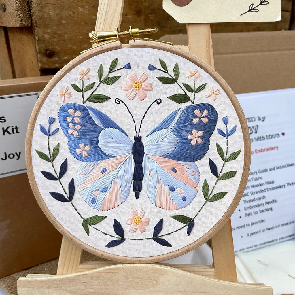 Rubbyoo Embroidery Kit -Light Blue Butterfly - image 5