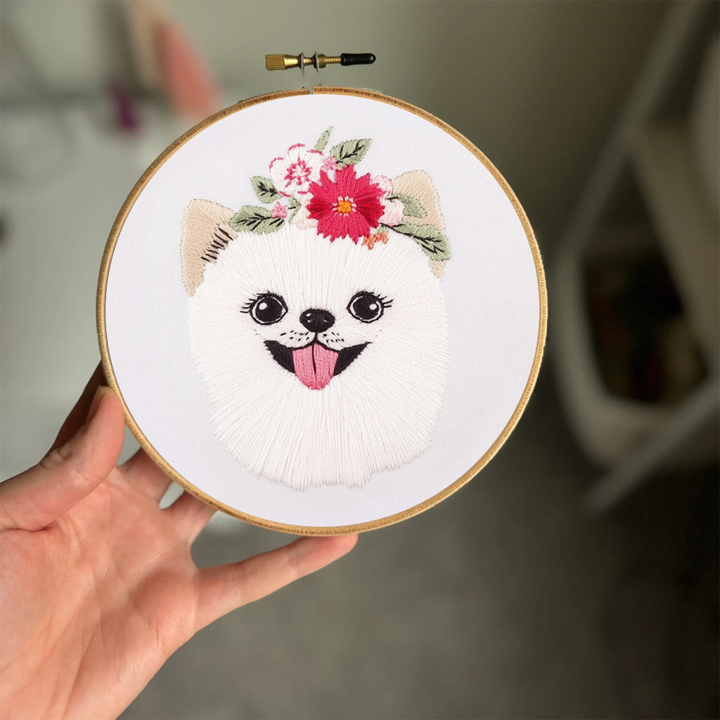 Rubbyoo Embroidery Kit -   Puppy Pomeranian - image 1