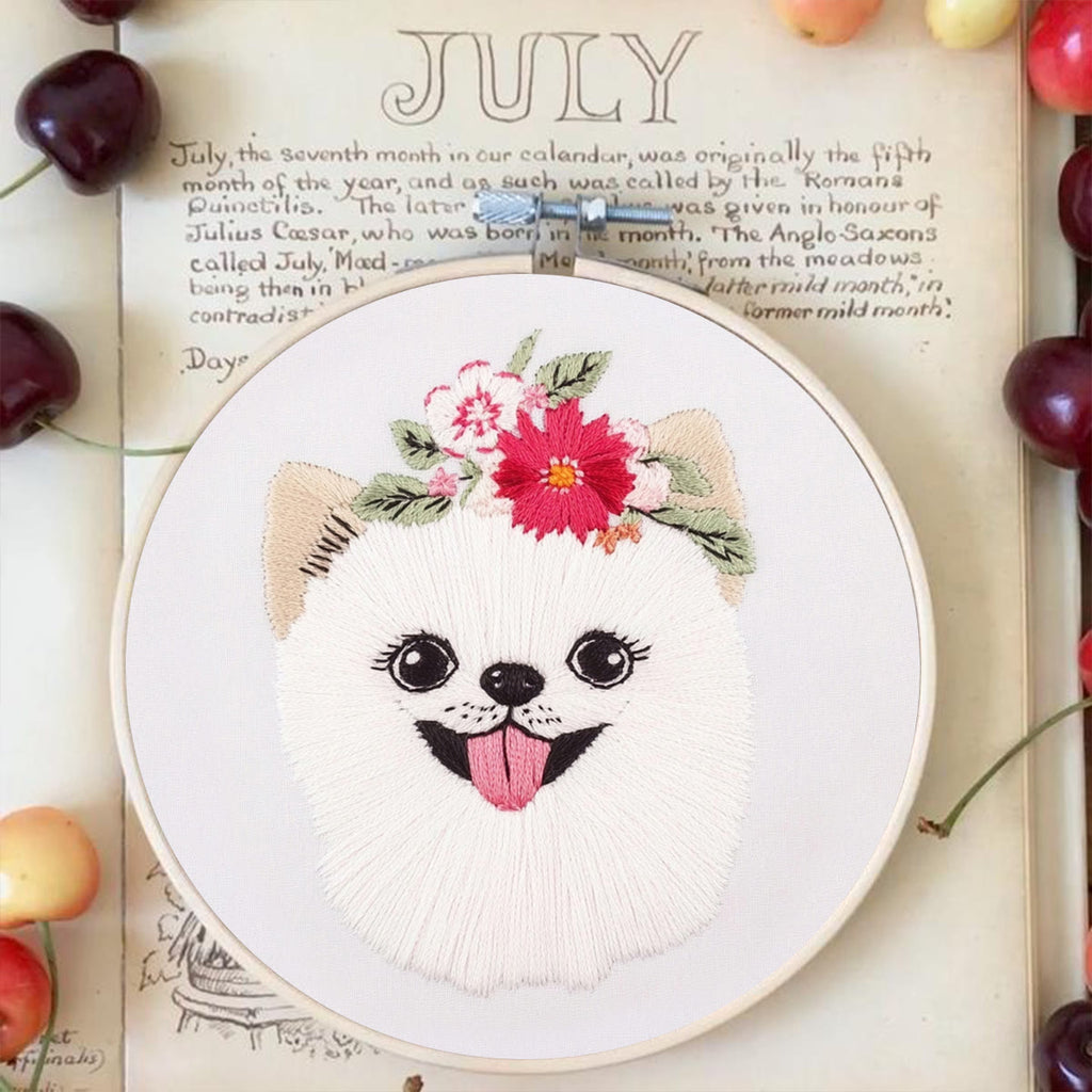 Rubbyoo Embroidery Kit -   Puppy Pomeranian - image 2