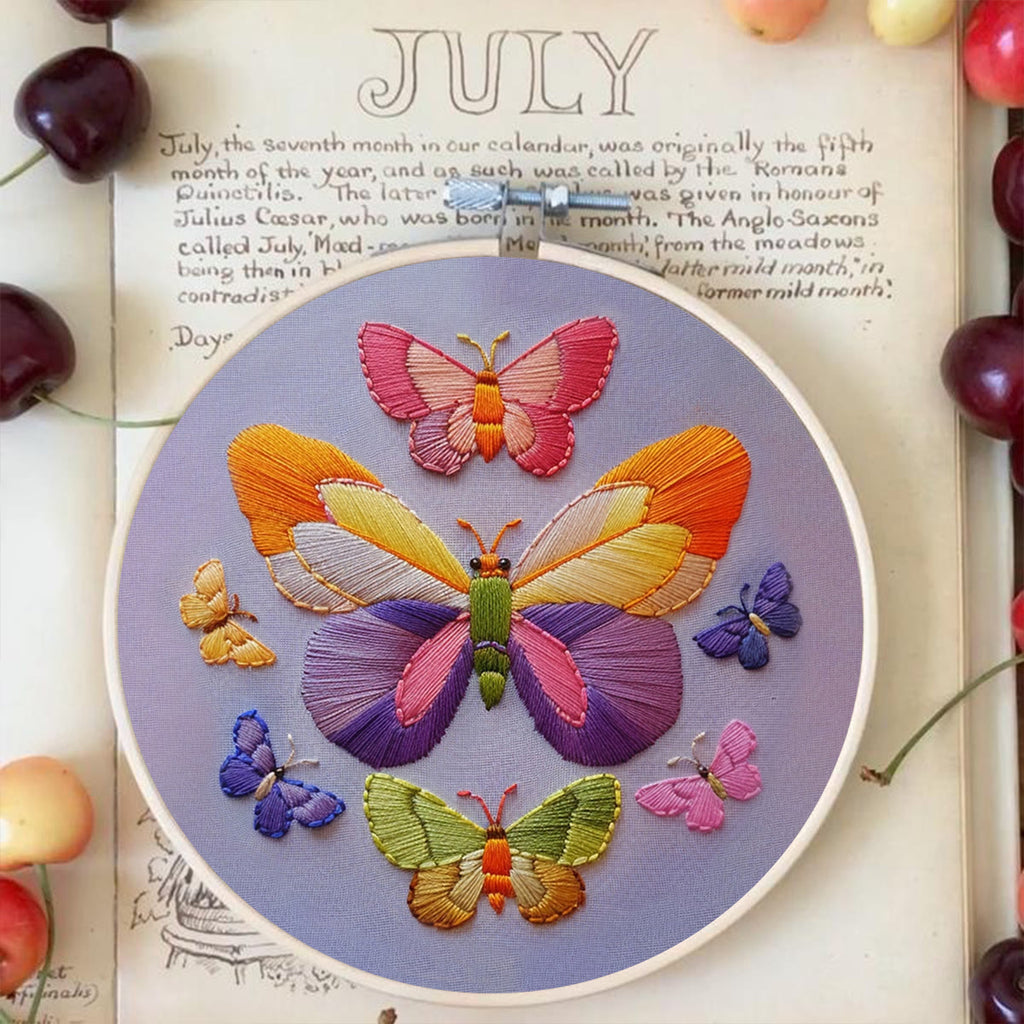 Rubbyoo Embroidery Kit -  Colorful Butterfly - image 2