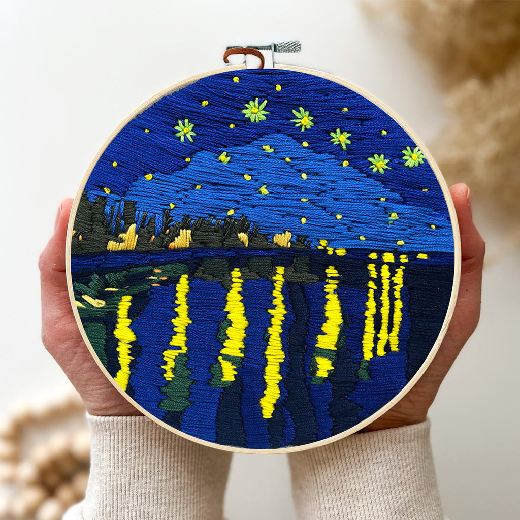 Rubbyoo Embroidery Kit - Van Gogh Starry Night - image 3