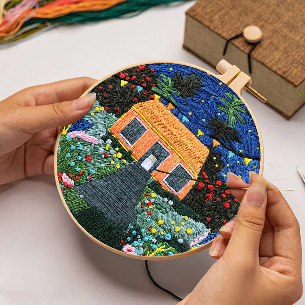 Rubbyoo Embroidery Kit - Starry Night Sky - image 1